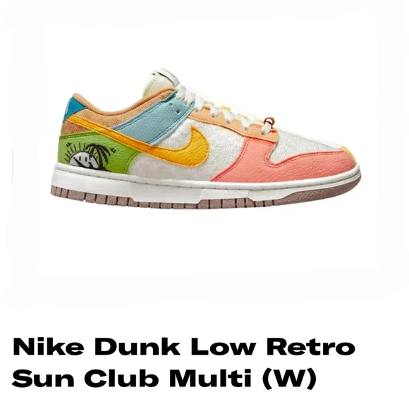 🆕️ NEW Nike Dunk Low Retro 'Sun Club Multi' Shoes - Picture 16 of 17